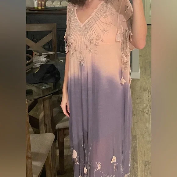 Free People: Esme Embellished Maxi Dress (S) - Picture 3 of 3